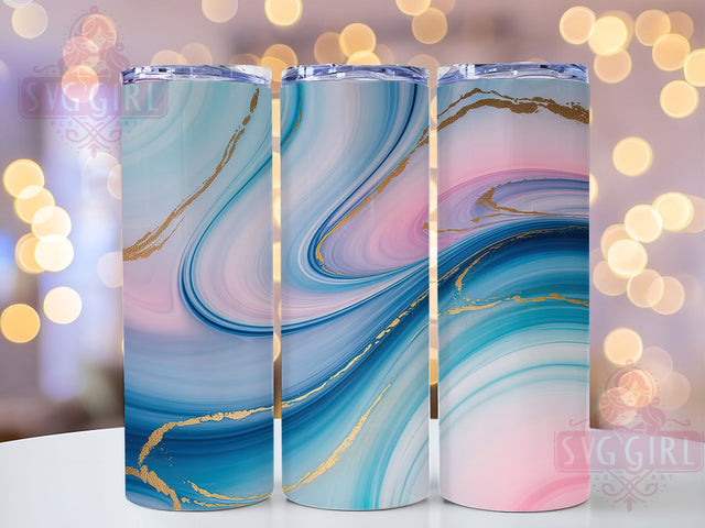 Pink Gold Teal Glam Tumbler, Teal Color Wrap, 20oz Tumbler Sublimation, Glam Abstract Design, Vibrant Metallic Sublimation, Chic Colorful Tumbler, Modern Glitter Wrap Sublimation SvggirlplusArt 