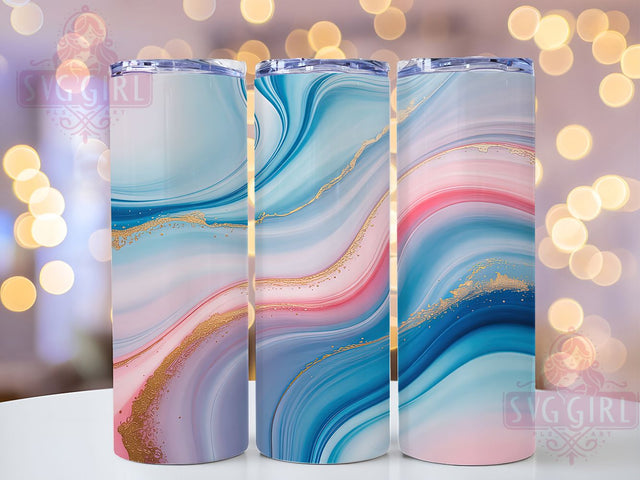 Pink Gold Teal Glam Tumbler, Teal Color Wrap, 20oz Tumbler Sublimation, Glam Abstract Design, Vibrant Metallic Sublimation, Chic Colorful Tumbler, Modern Glitter Wrap Sublimation SvggirlplusArt 