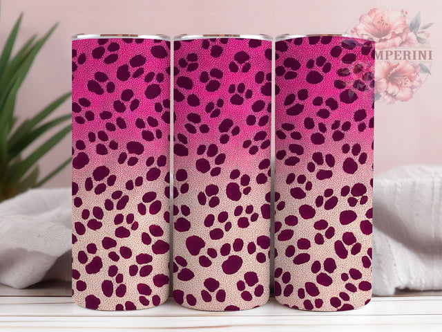 Pink Gradient Leopard Safari Tumbler Wrap, Pink Animal Print, Fade Pattern Design, Modern Safari Cup, Feminine Leopard Art, Fashion Print Wrap, Trendy Sublimation Sublimation Li Zamperini 
