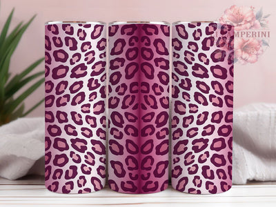 Pink Gradient Leopard Safari Tumbler Wrap, Pink Animal Print, Fade Pattern Design, Modern Safari Cup, Feminine Leopard Art, Fashion Print Wrap, Trendy Sublimation Sublimation Li Zamperini 