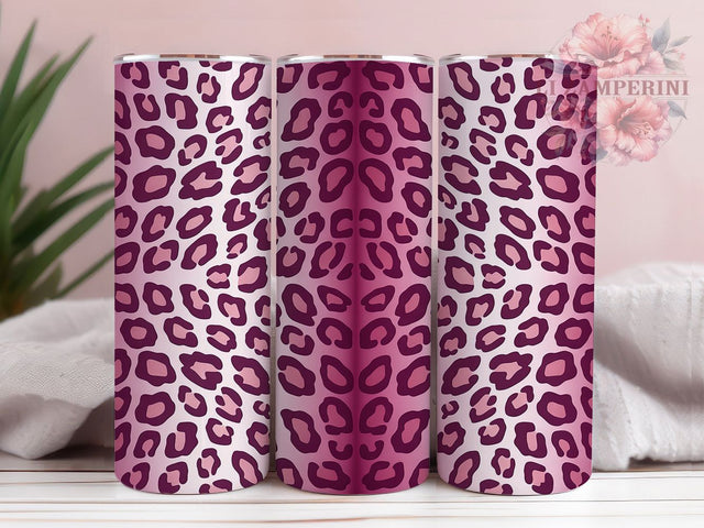 Pink Gradient Leopard Safari Tumbler Wrap, Pink Animal Print, Fade Pattern Design, Modern Safari Cup, Feminine Leopard Art, Fashion Print Wrap, Trendy Sublimation Sublimation Li Zamperini 