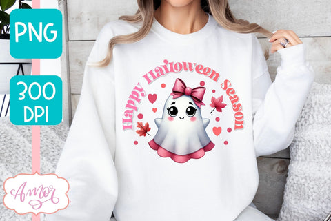 Pink Halloween sublimation PNG | Happy Halloween season PNG Sublimation Amorclipart 