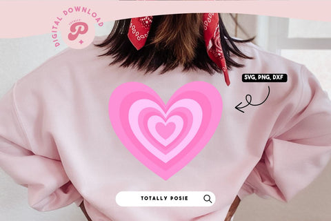 Pink Heart SVG SVG Totally Posie 