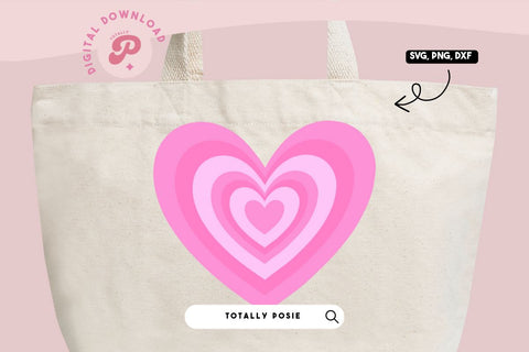 Pink Heart SVG SVG Totally Posie 