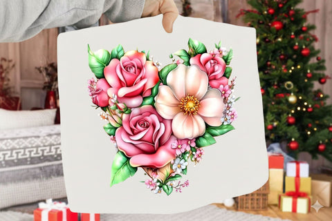 Pink Heart Valentine's Day Clipart Sublimation SVGArt 