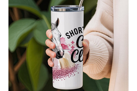 Pink Horse Tumbler Wrap 20oz Sublimation DesignSVG 