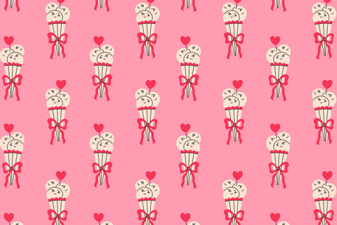 Pink Ice Cream Seamless Patterns & Digital Papers Digital Pattern Rin Green 