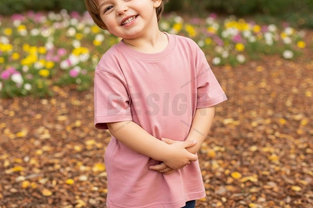 Pink kids t-shirt mockup design Mock Up Photo Designangry 