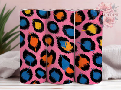 Pink Leopard Print Tumbler, Pink Animal Print, Trendy Leopard, Glam Tumbler, Bold Pink Pattern, 20oz Tumbler, Sublimation Design Sublimation Li Zamperini 