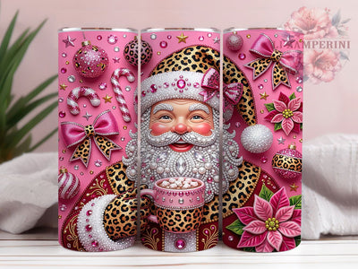 Pink Leopard Santa 20oz Tumbler, Pink Leopard Santa, Leopard Santa PNG, Pink Santa Tumbler, Leopard Tumbler, Santa Tumbler Wrap, Pink Leopard PNG, 20oz Tumbler Wrap Sublimation Li Zamperini 