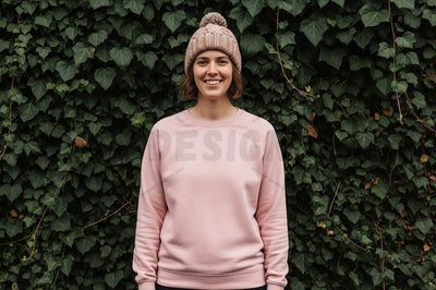 Pink long-sleeve t-shirt mockup design Mock Up Photo Designangry 