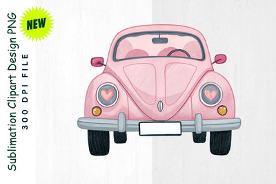 Pink Love Car Sublimation Clipart Sublimation Regulrcrative 