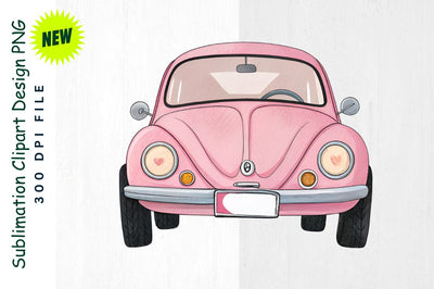 Pink Love Car Sublimation Clipart Sublimation Regulrcrative 