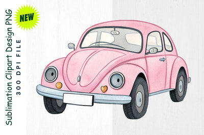 Pink Love Car Sublimation Clipart Sublimation Regulrcrative 