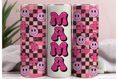 Pink Mama 20oz Tumbler Wrap Sublimation PixelChick 