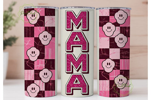 Pink Mama 20oz Tumbler Wrap Sublimation PixelChick 