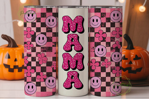 Pink Mama 20oz Tumbler Wrap Sublimation PixelChick 