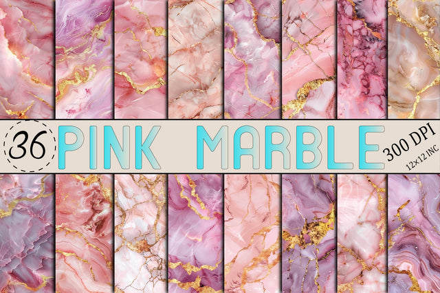 Pink Marble Texture Granite Stone Gold Sublimation SVGArt 