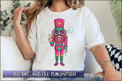 Pink Nutcracker Blowing Bubble PNG Sublimation Shetara Begum 