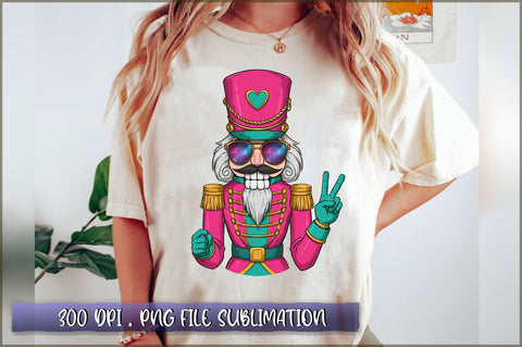 Pink Nutcracker Blowing Bubble PNG Sublimation Shetara Begum 