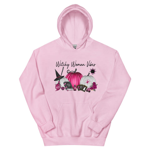 Pink October | Halloween Breast Cancer Vibes Women's Hoodie Physical Crafting After Dark Light Pink S 