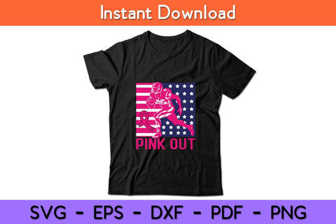 Pink Out Football Breast Cancer Tackle Breast Cancer Svg Design SVG artprintfile 