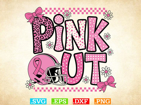 Pink Out Svg, Breast Cancer Awareness Svg, Fight Breast Cancer Warrior, Breast Cancer Clip Art SVG Creativeart88 