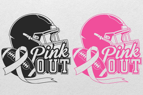 Pink out Svg, Tackle Cancer svg, pink glitter ribbon, Cancer Awareness, We fight together, Pink October, Football Svg, Football pink out SVG DesignDestine 