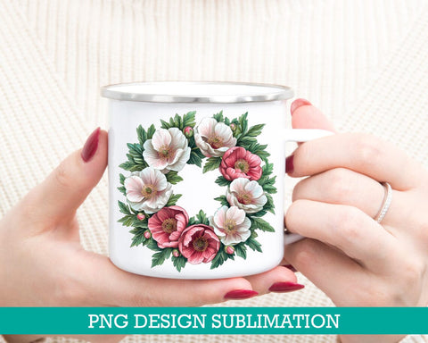 Pink Peonies Frames png Sublimation MAKStudion 