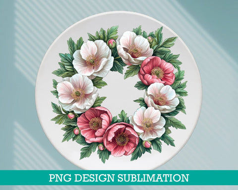 Pink Peonies Frames png Sublimation MAKStudion 