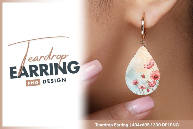 Pink poppies floral design with textured background Sublimation Regulrcrative 