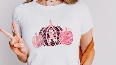 Pink Pumpkin Breast Cancer Awareness PNG, Pink Ribbon Sublimation, Leopard Pumpkin PNG Sublimation So Fontsy VIP Design Shop 
