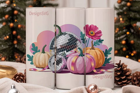 Pink Pumpkin Breast Cancer Awareness Sublimation DesignSVG 