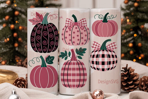 Pink Pumpkin Patch 20oz Tumbler Sublimation DesignSVG 