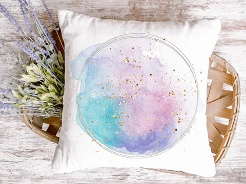 Pink, Purple, and Blue Pastel Watercolor Logo Background Sublimation Birch Designs 