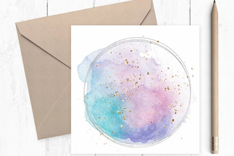 Pink, Purple, and Blue Pastel Watercolor Logo Background Sublimation Birch Designs 