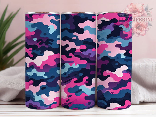 Pink Purple Camo Tumbler Wrap, Purple Camouflage Wrap, 20oz Sublimation Wrap, Trendy Hunting Cup, Girly Camo Design, Army Print Tumbler, Feminine Tactical Cup Sublimation Li Zamperini 