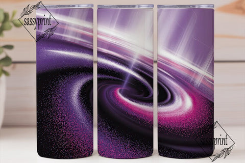 Pink Purple Galaxy Glitter 20oz Tumbler Sublimation sassyprint 