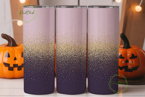 Pink & Purple Glitter 20oz Tumbler Wrap Sublimation PixelChick 