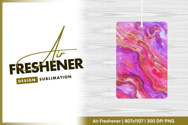 Pink purple gold abstract background air freshener png Sublimation Regulrcrative 