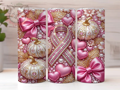 Pink Ribbon Awareness 20oz Tumbler, Pink Ribbon PNG, Ribbon Awareness, Awareness Tumbler, Pink Ribbon Tumbler, Pink Awareness PNG, Breast Cancer PNG, 20oz Tumbler Wrap Sublimation Lara' s Designs 