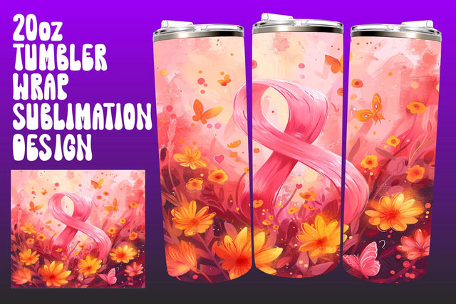 Pink Ribbon Breast Cancer Awareness Sublimation afrosvg 