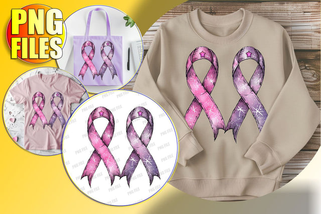 Pink Ribbon Design PNG Clipart Sublimation afrosvg 