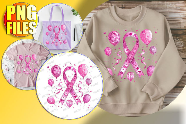 Pink Ribbon PNG Clipart Design Sublimation afrosvg 