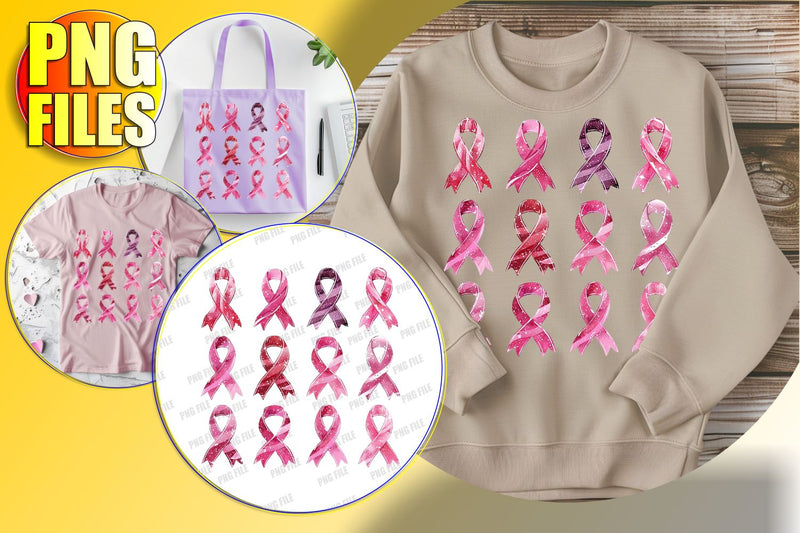 Pink Ribbon PNG Sublimation Art Sublimation afrosvg 