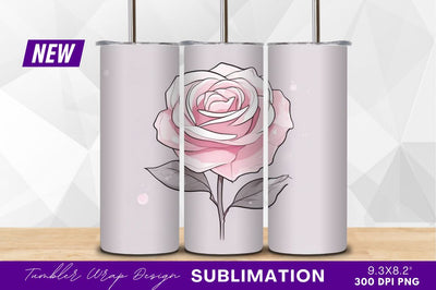 Pink rose flower illustration clipart png Sublimation Regulrcrative 