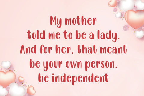 Pink Rose Font Mozarella 