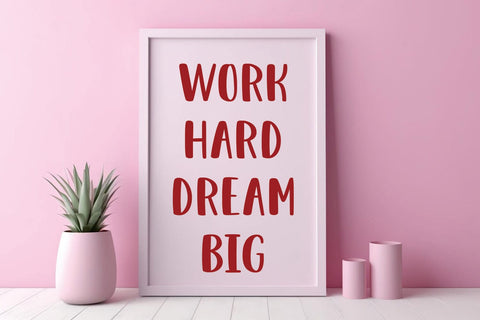 Pink Rose Font Mozarella 