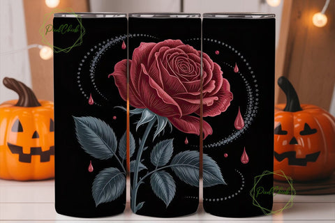 Pink & Rose Gold Hearts 20oz Tumbler Sublimation PixelChick 