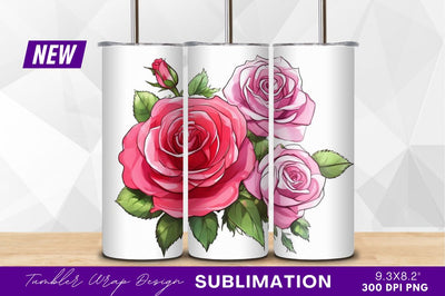 Pink roses bouquet illustration clipart png Sublimation Regulrcrative 